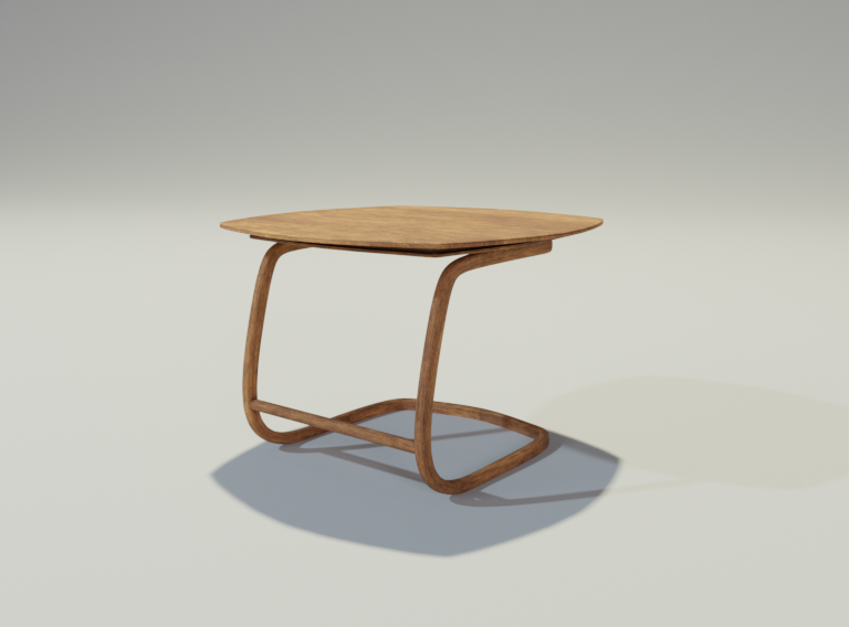 3D Model Wood Table